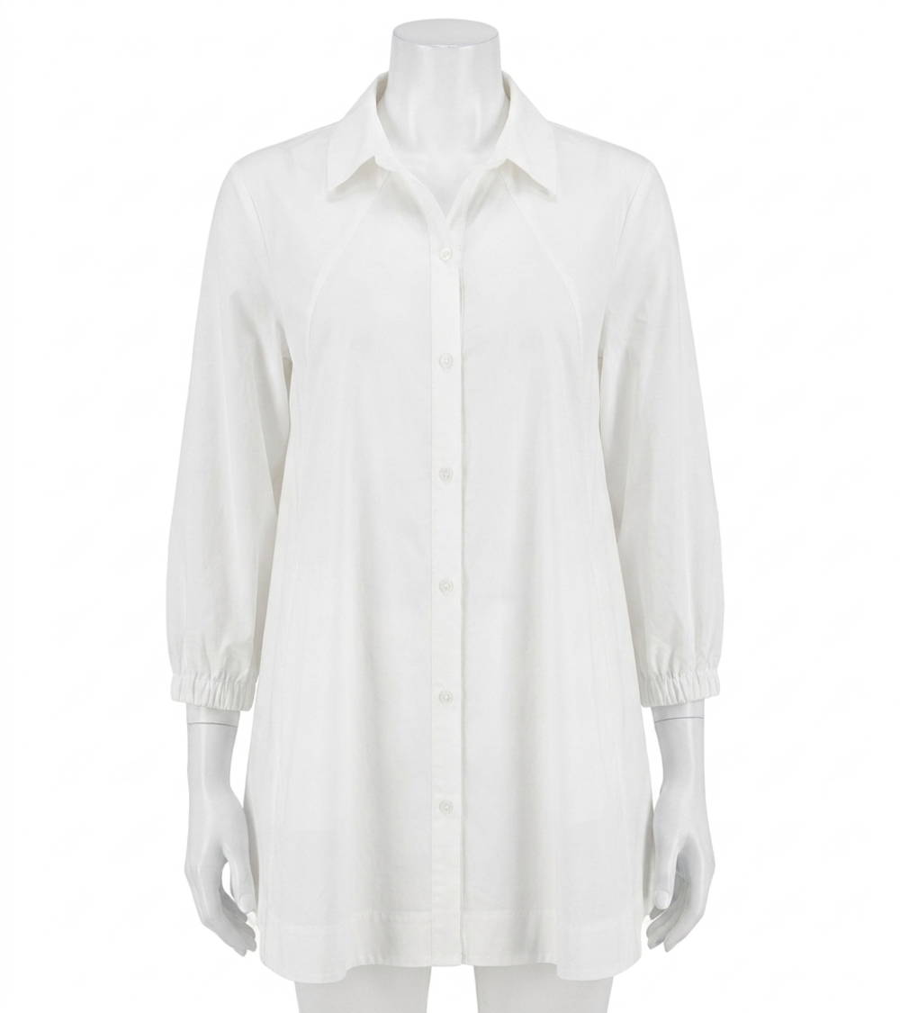 NEW STELLA CARAKASI compliment tunic in soft white